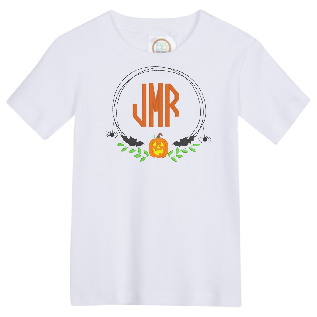 Boys Halloween Crest with Monogram