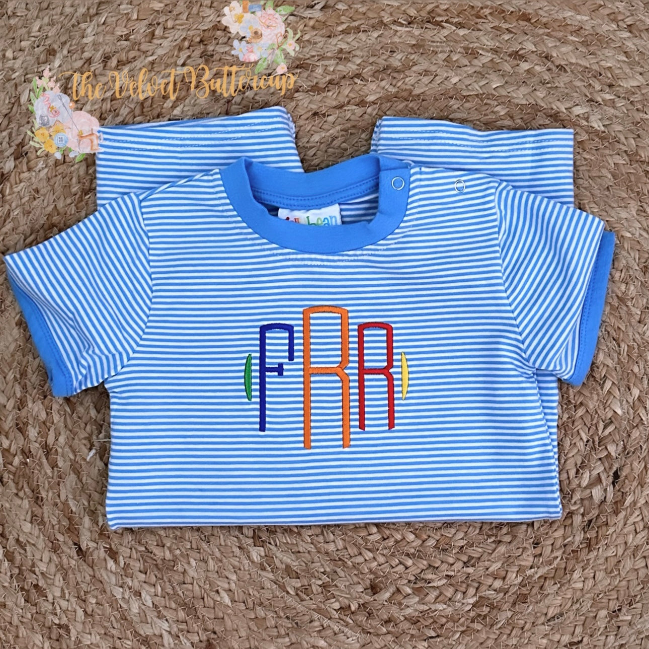 James Romper in Cornflower Blue with Monogram or Name