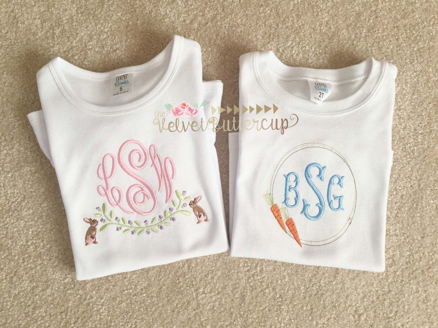 Easter Shirt - Heirloom Monogram Shirt - Vintage Bunny Shirt - Carrot Shirt - Easter Monogram Shirt - Monogram Frame Shirt -   Easter Gift