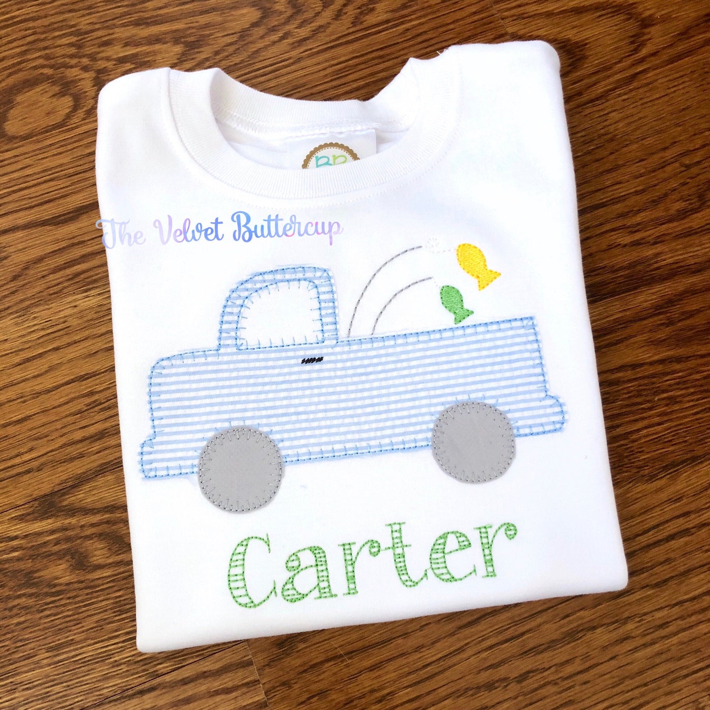 Fishing Truck - Boys Personalized Shirt - Monogrammed Shirt - Summer Shirt - Personalized Shirt - Fish Shirt - Camping Shirt - Fishing Shirt