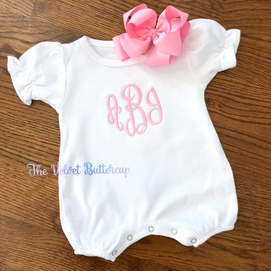 Baby Bubble with Embroidered Name or Monogram
