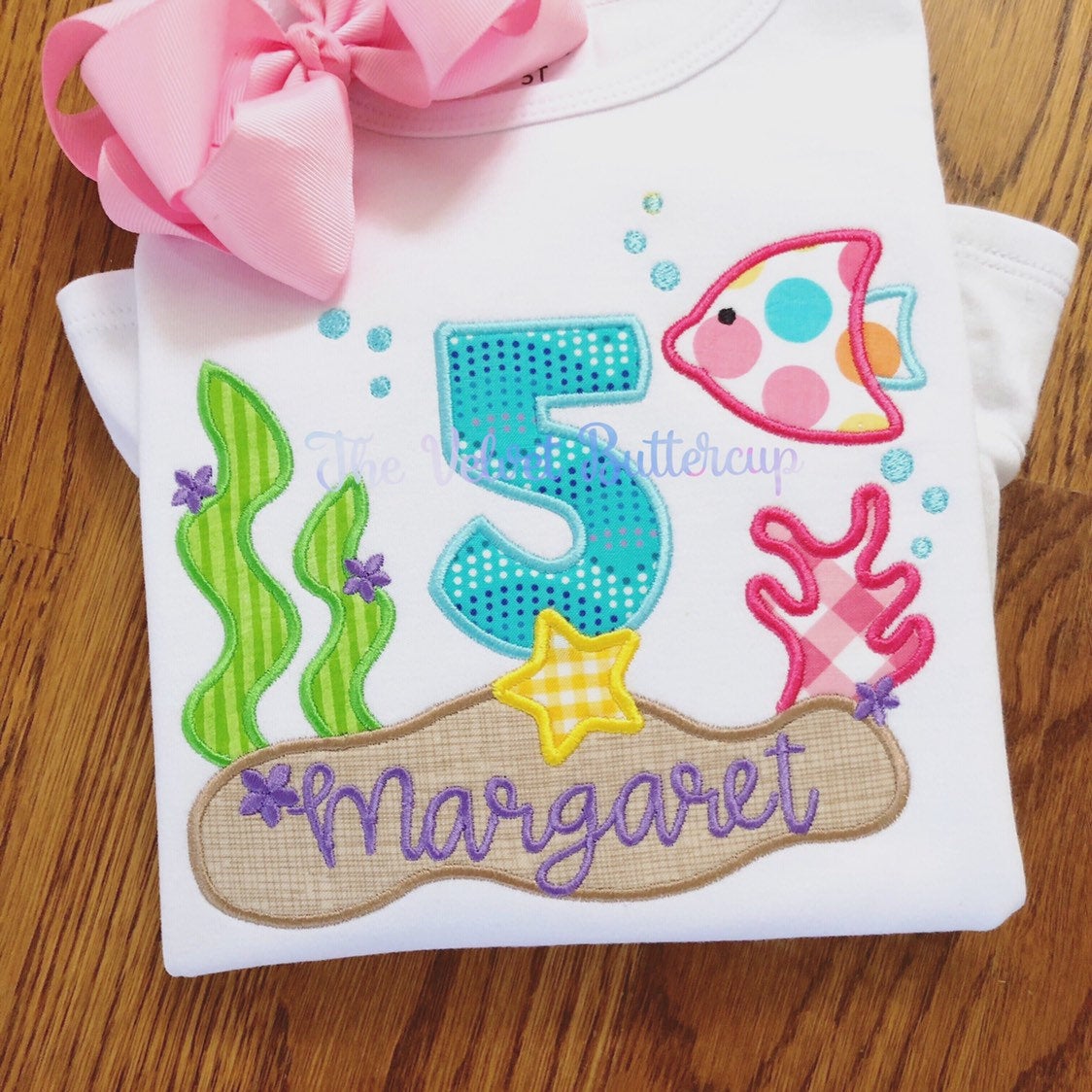 Under the Sea Birthday Shirt - Beach Birthday Shirt - Beach Party Birthday - Mermaid Birthday Shirt - Applique Beach Shirt