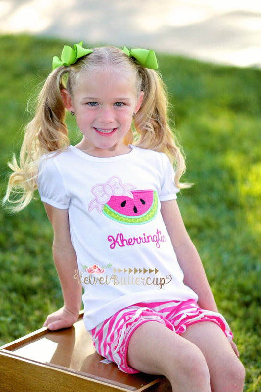 Watermelon Shirt - Monogrammed Watermelon - Monogrammed Shirt - Summer Shirt