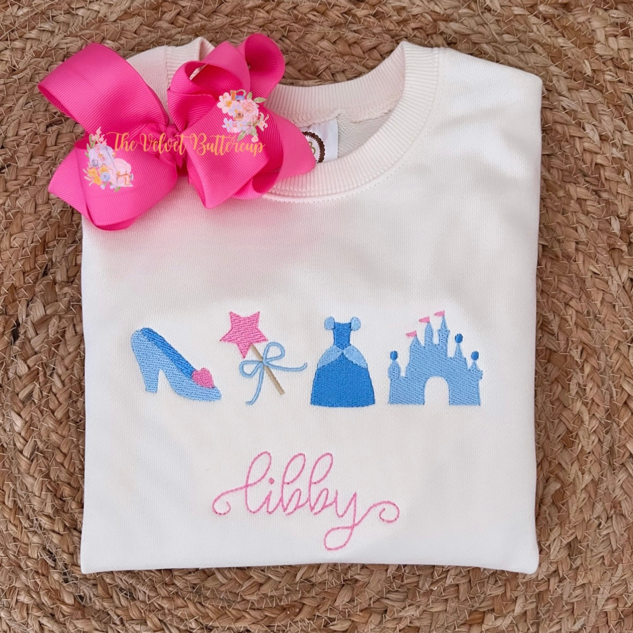 Princess Embroidered Tee with Name