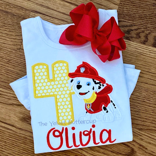 Pup Patrol Appliqué Birthday Shirt