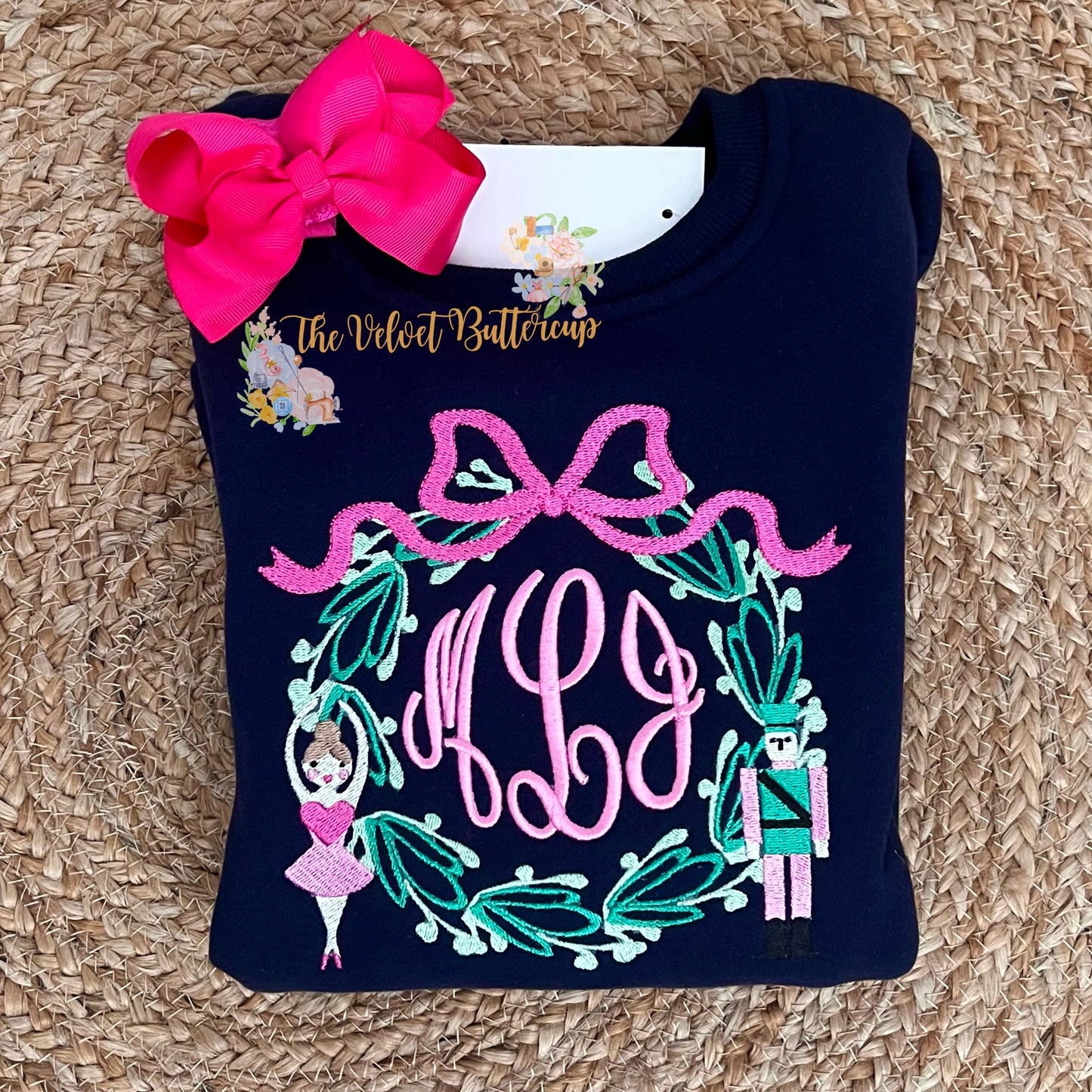 Sweatshirt with Nutcracker Monogram Frame