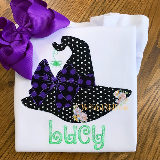 Halloween Witch Hat with Name