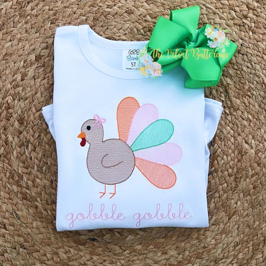 Turkey Shirt Embroidered with Personalized Name