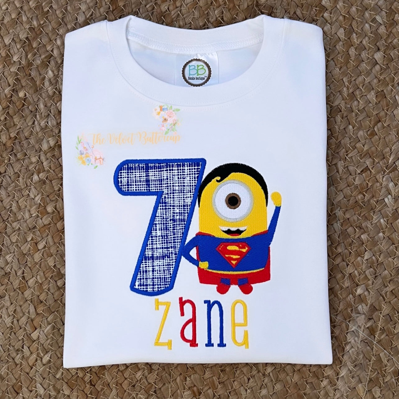 Minion Superhero Birthday Shirt