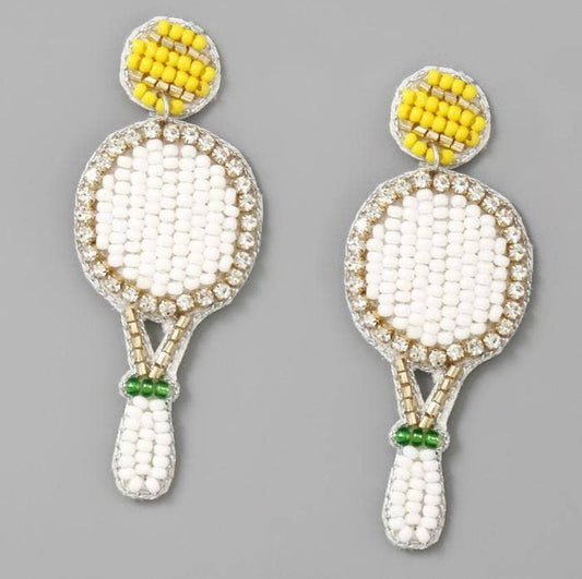 Tennis Racquet Earrings