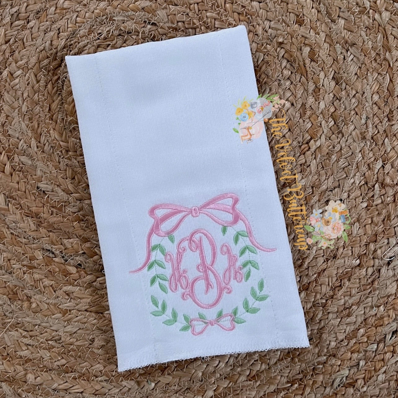 Monogram Burp Cloth